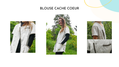 Blouse Cache Coeur Blanche